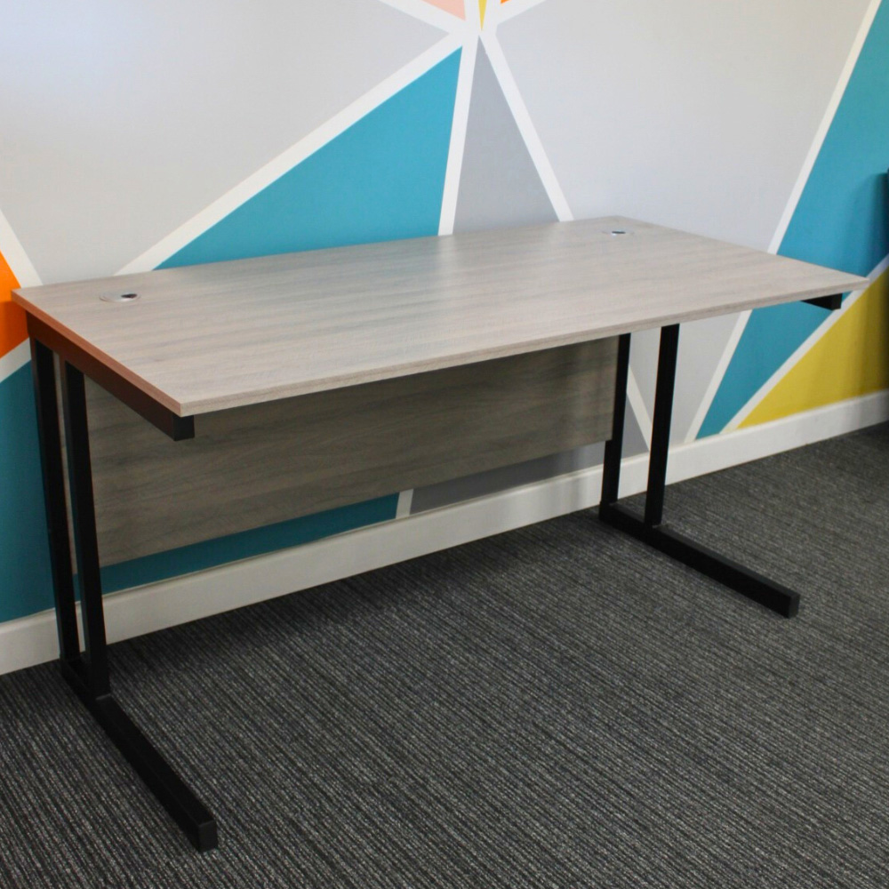 Kosy Koala Grey Wooden Office Desk with Drawer Unit and Chair Image 7