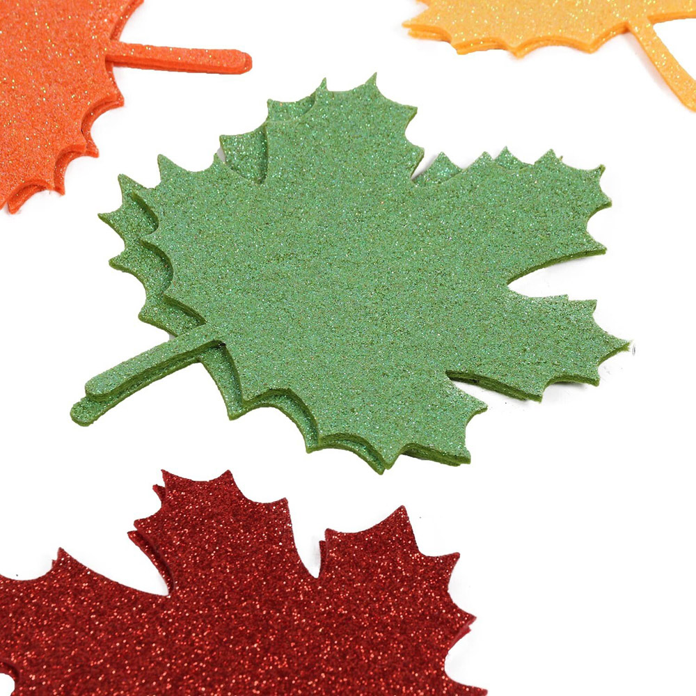 Single The Fall Collection Autumn Glitter Felt Shapes in Assorted styles Image 9