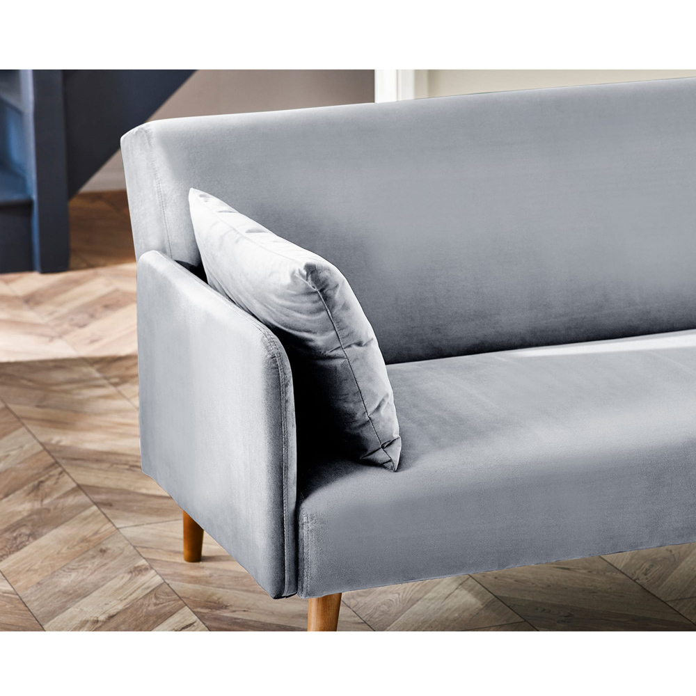 Julian Bowen Andi 3 Seater Grey Fabric Sofa Bed Image 7