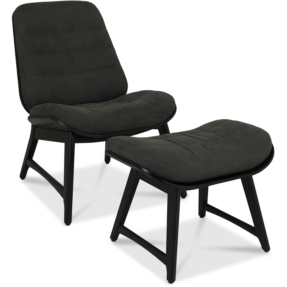 Bentley Designs Peppercorn Dark Grey Upholstered Chair Image 5
