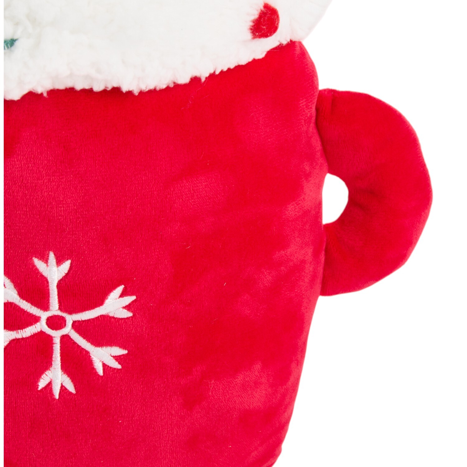 Christmas Mug Shaped Cushion Red Image 3