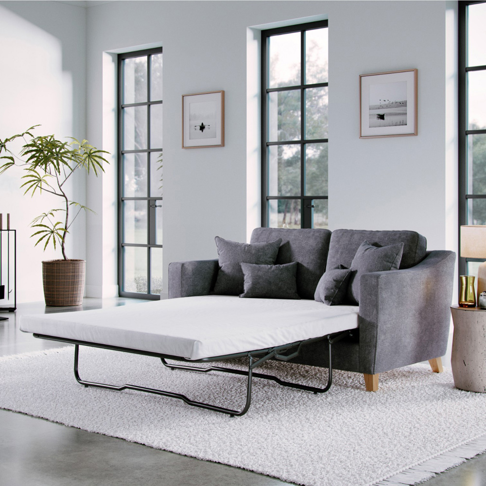 Marlon 2 Seater City Steel Sofa Bed Image 6
