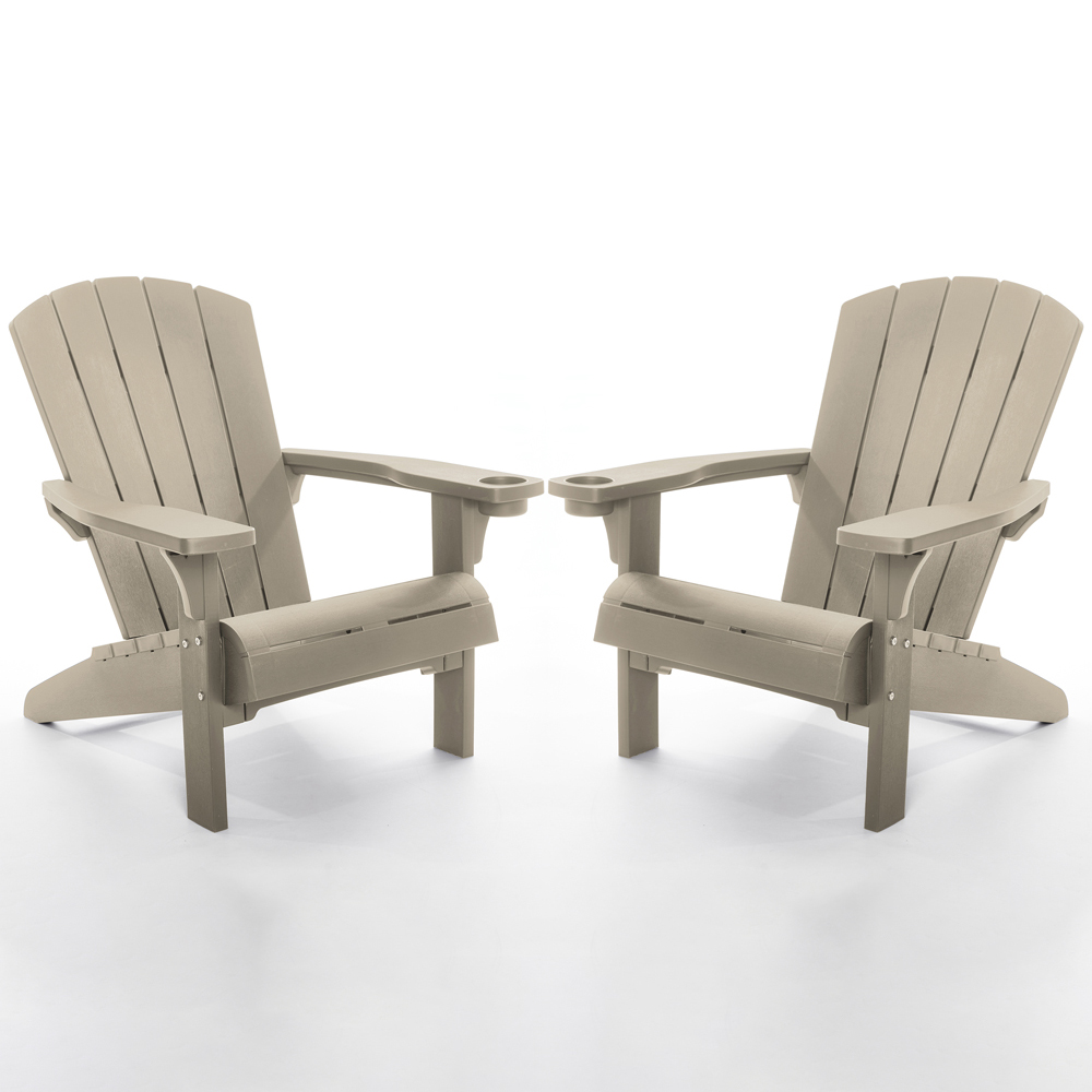 Keter Set of 2 Silver Sage Adirondack Chair Image 2