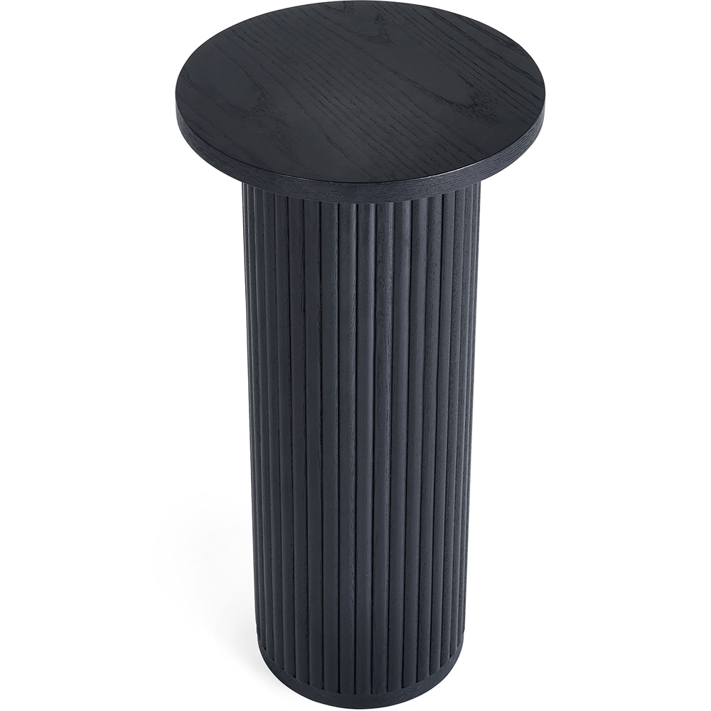 Julian Bowen Louis Black Fluted Side Table Image 3