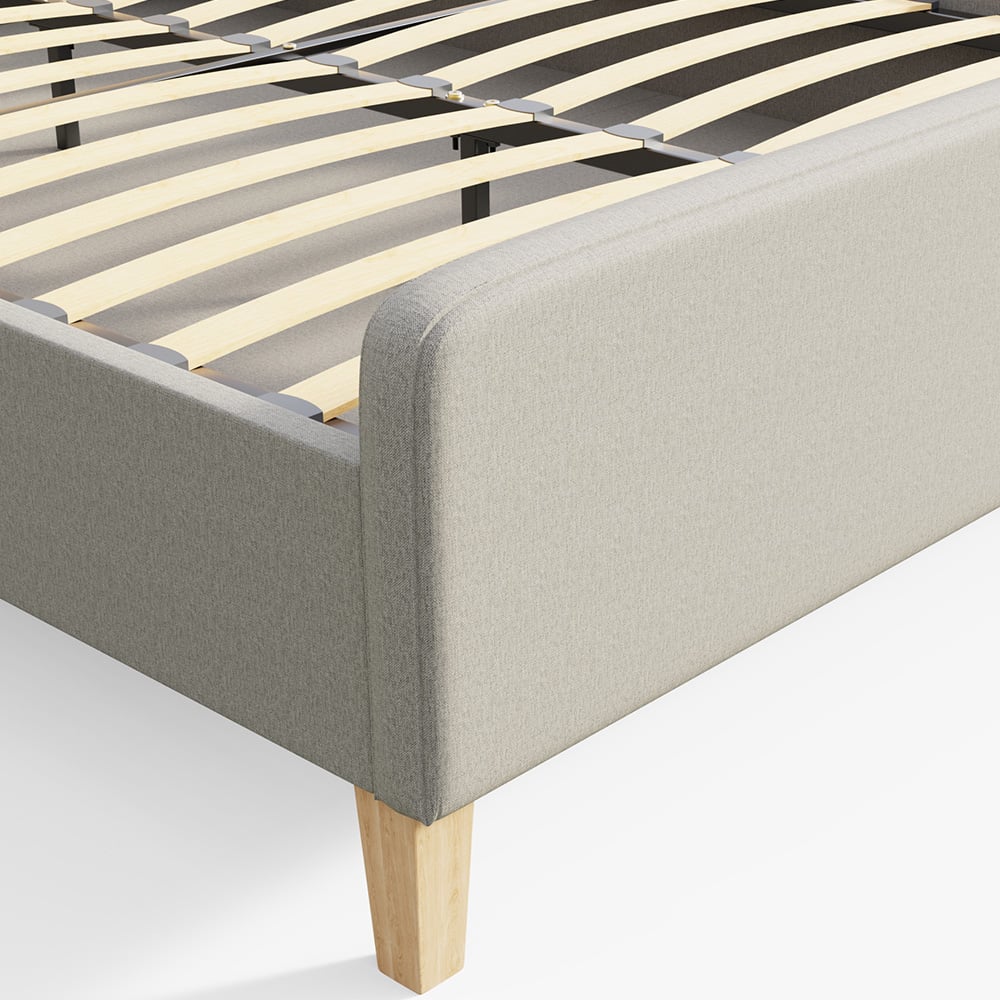 GFW Ashbourne Double Natural Bed Frame Image 7