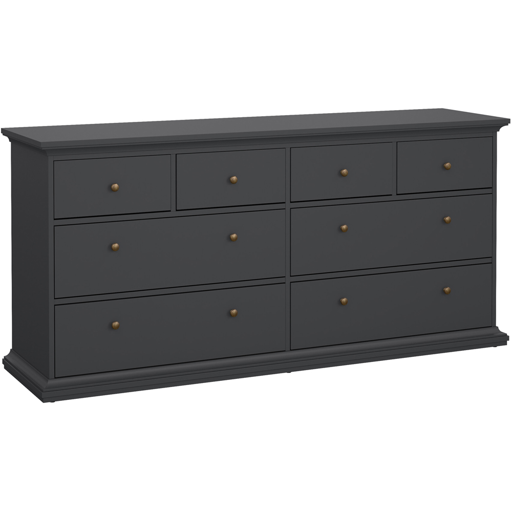 Florence Paris 8 Drawer Matt Grey Chest of Drawers Image 2