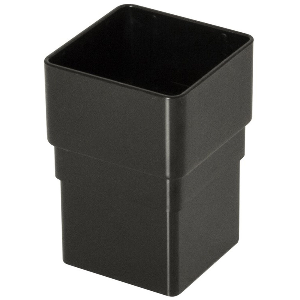 FloPlast Square Downpipe Socket Black 65mm Image 5