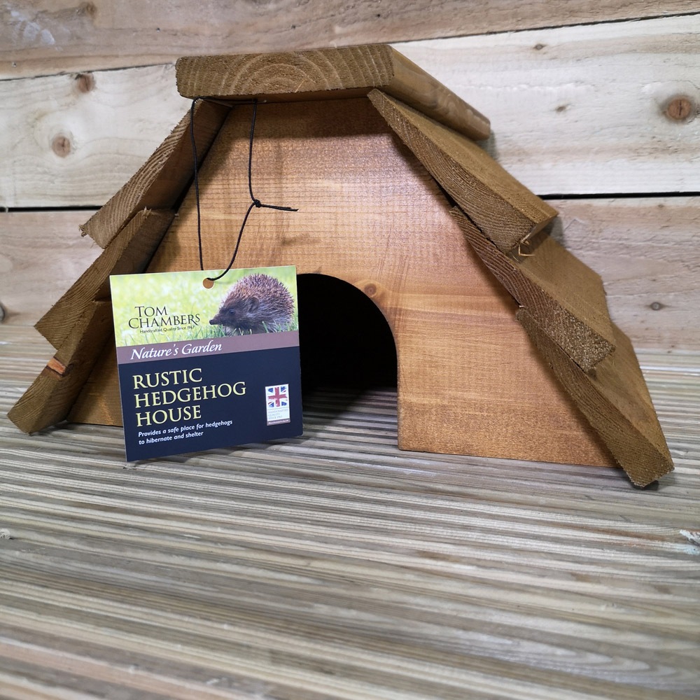 Samuel Alexander Rustic Wooden Hedgehog House Image 5
