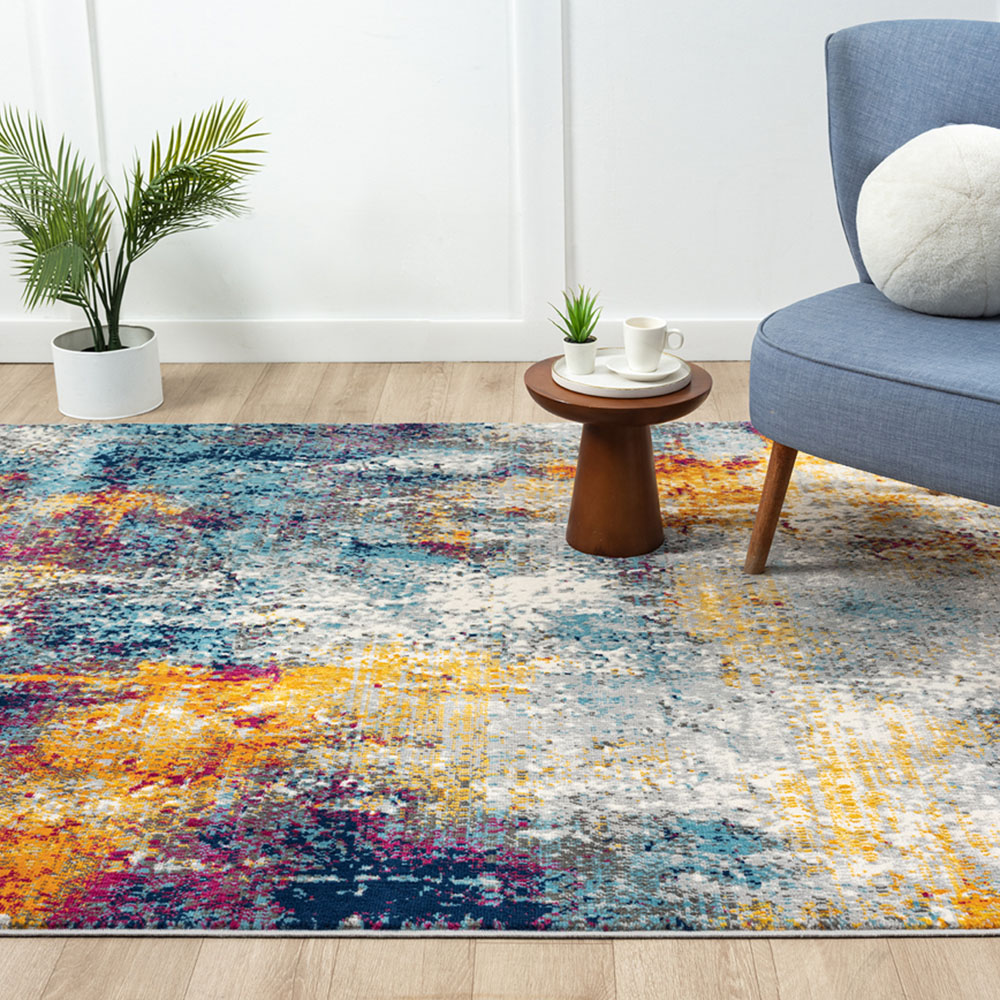 Desire Rugs San Marino Multicolour Abstract Rug 60 x 220cm Image 7