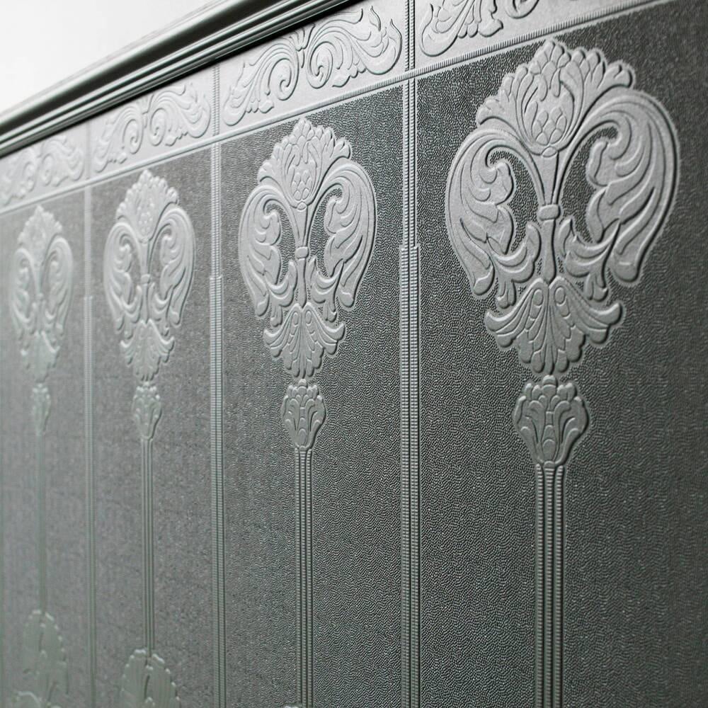 Anaglypta Baroque Dado Panel White Wallpaper Image 3