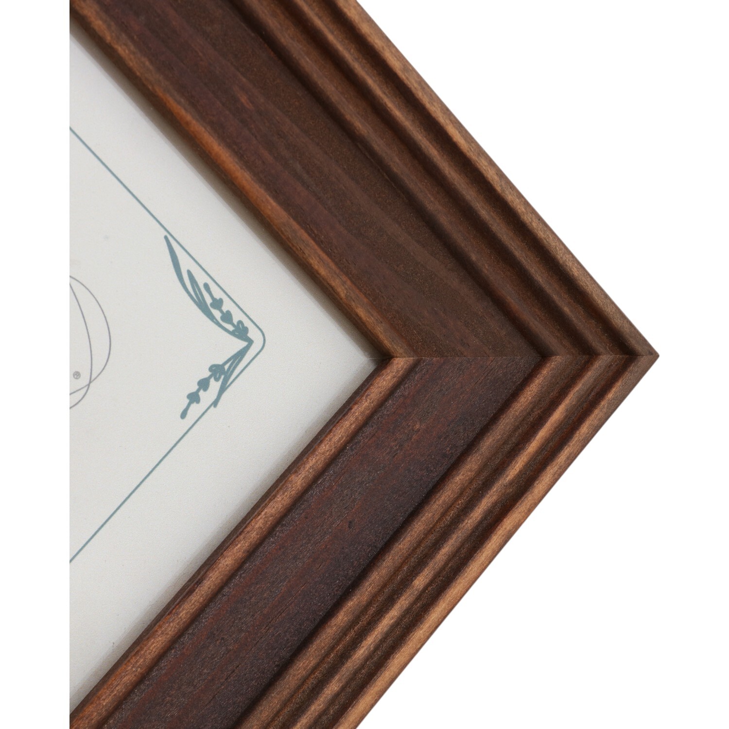 Haldon Wooden Frame Brown 6 x 4in Image 4