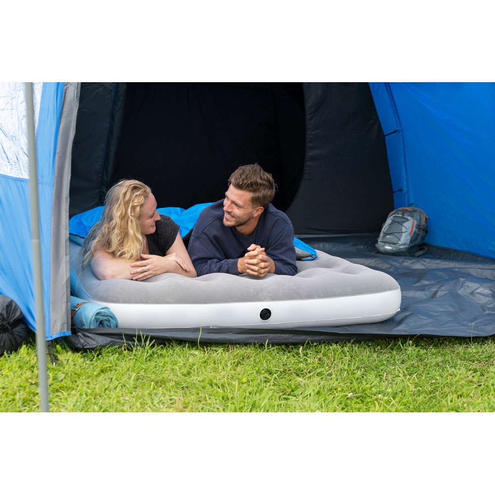 Bestway Double Flocked Inflatable Airbed with Handheld AC Pump Image 2