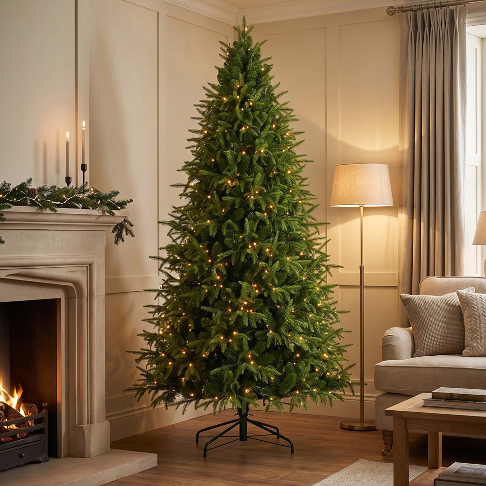 Bosk North Ridge Fir Pre-Lit 500 Warm White LED Artificial Christmas Tree 7.5ft Image 2