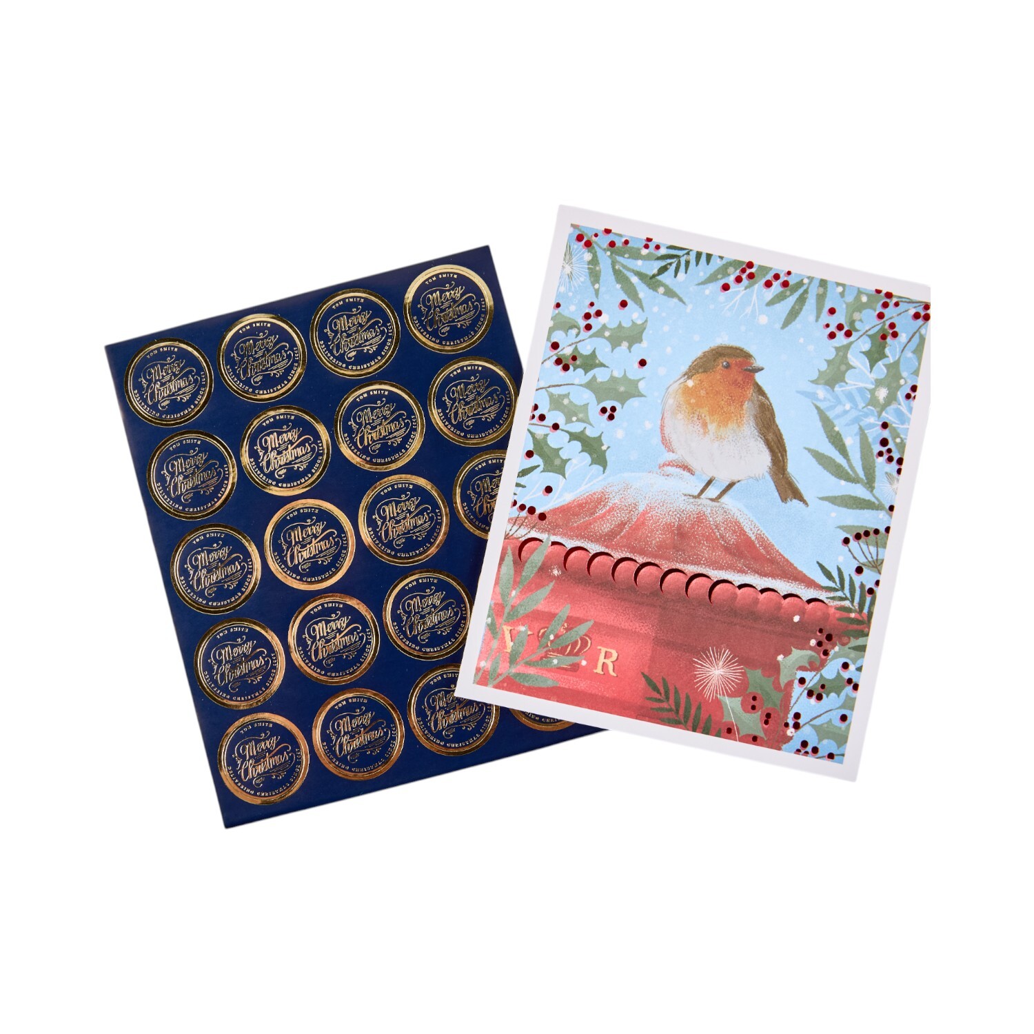 Pack of 15 Christmas Robin Cards | Homebase