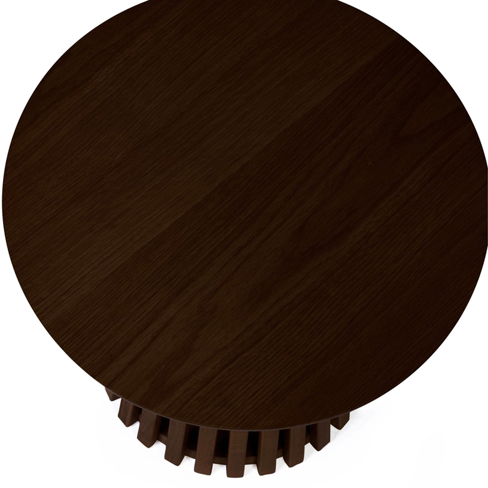 Julian Bowen Ollie Dark Oak Round Lamp Table Image 3