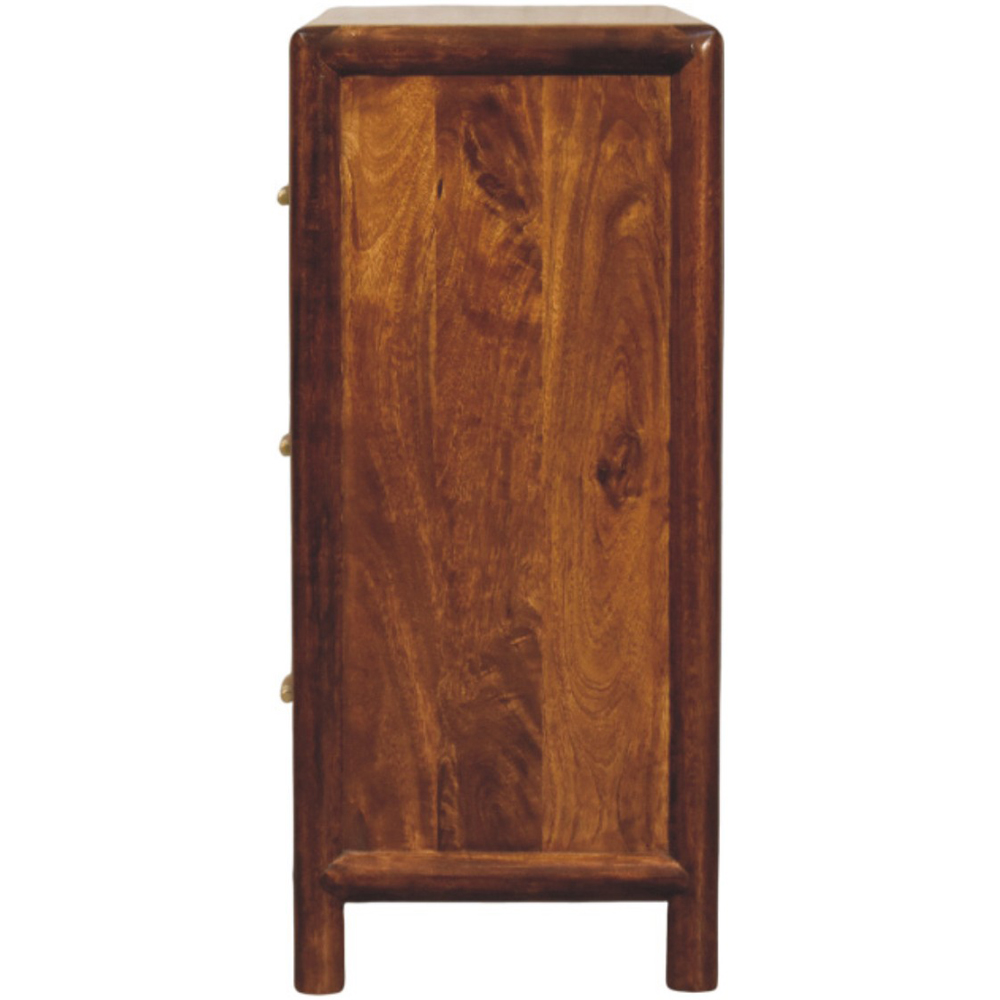 Artisan Furniture Regency Dark Brown 3 Drawer Solid Wood Chest of Drawers Image 6