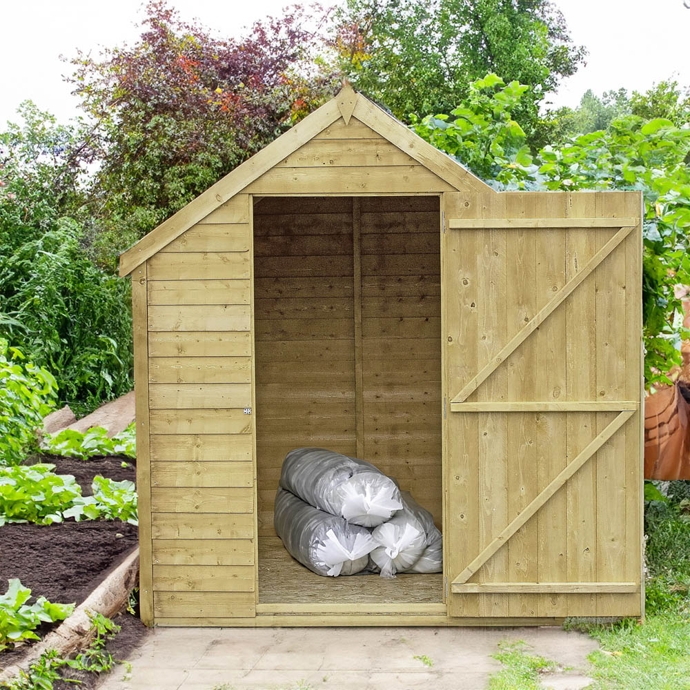 Shire 7 x 5ft Overlap Apex Garden Shed Image 2