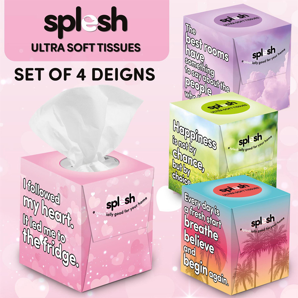 Splesh 3-Ply Ultra Soft Facial Tissue Box 12 Pack Image 9
