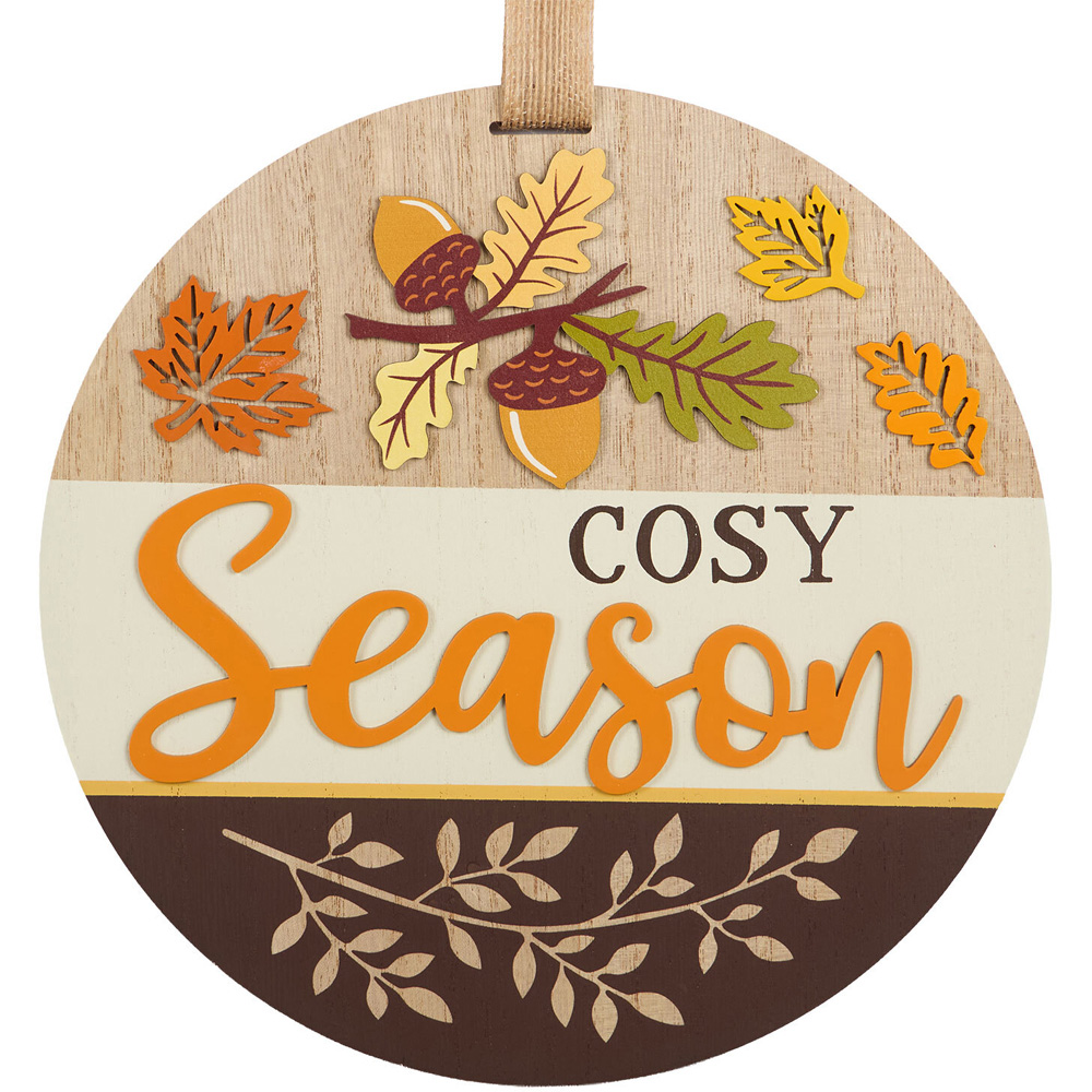 Welcoming Autumn Hanging Plaque Image 4