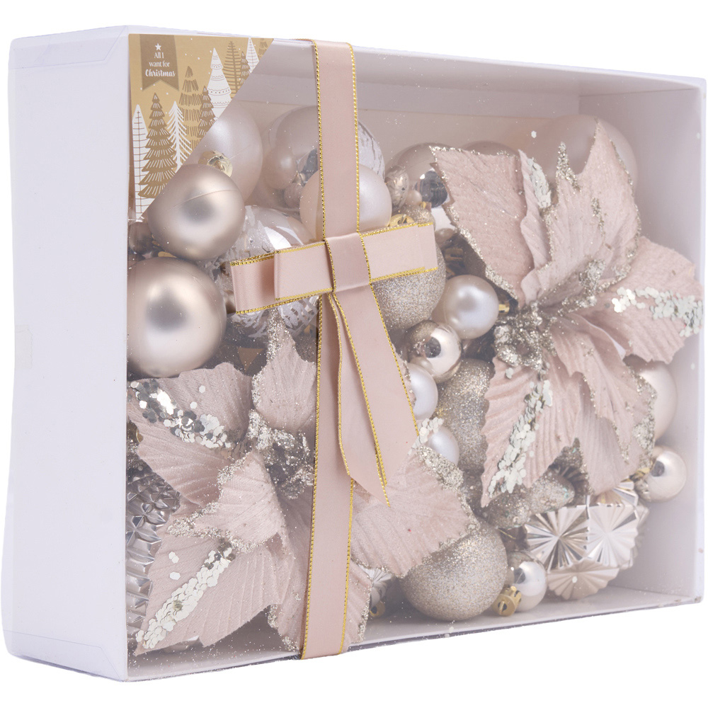 Champagne Flower and Bauble Set Champagne Image 2