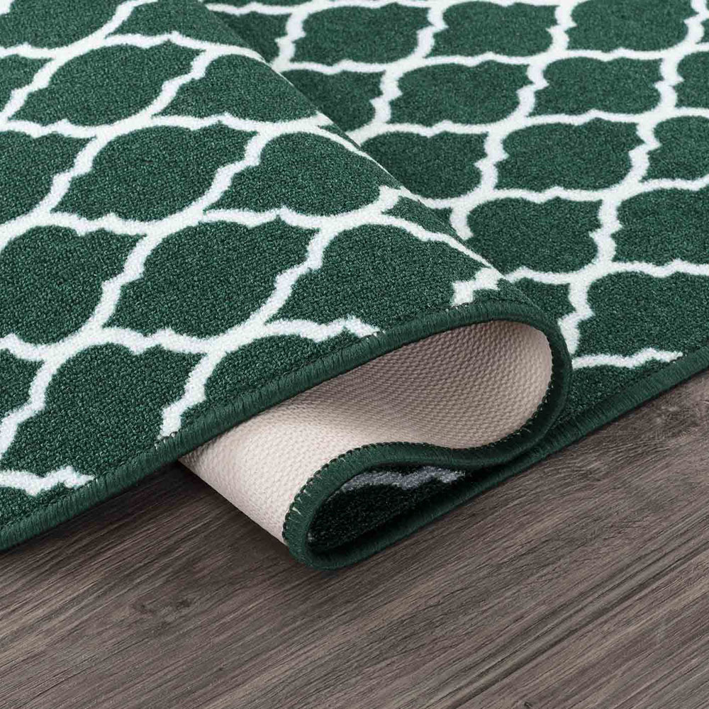 Desire Rugs Havana Emerald Trellis Anti Slip Door Mat 60 x 40cm Image 3