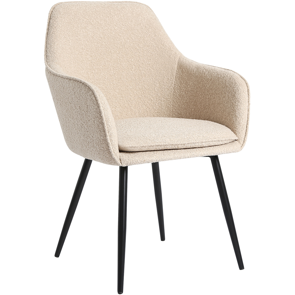 Muse Beige Boucle Accent Chair Image 3