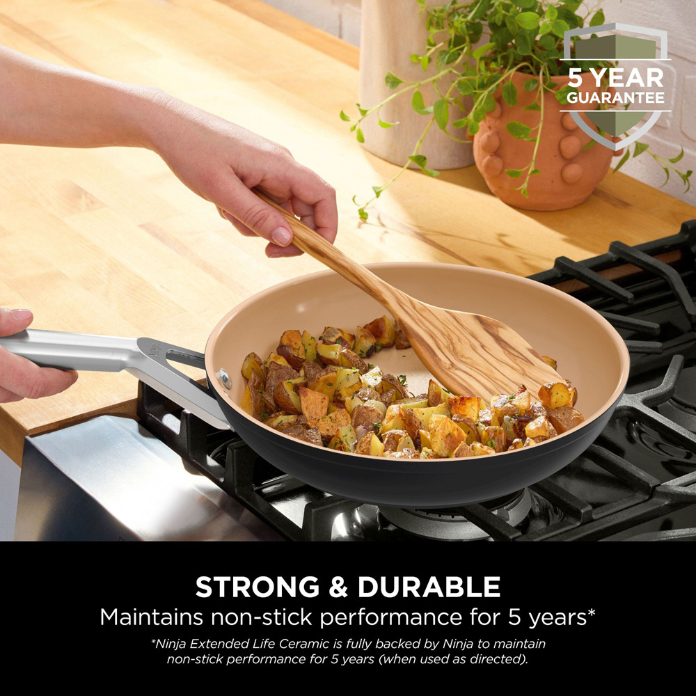Ninja Extended Life 2 Piece Ceramic Pan Set Image 7