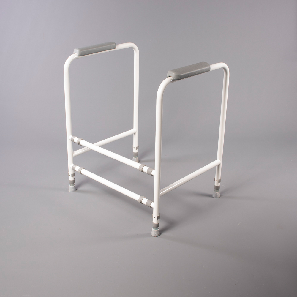 NRS-UK White Adjustable Toilet Frame Image 2