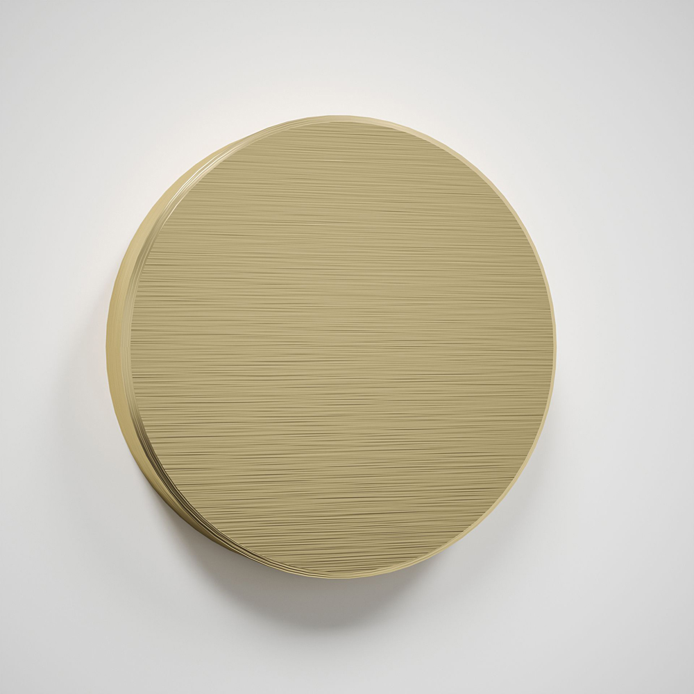 Clear Glass Kitchen Splashback with Brushed Brass Caps 900 x 750 x 4mm Image 2