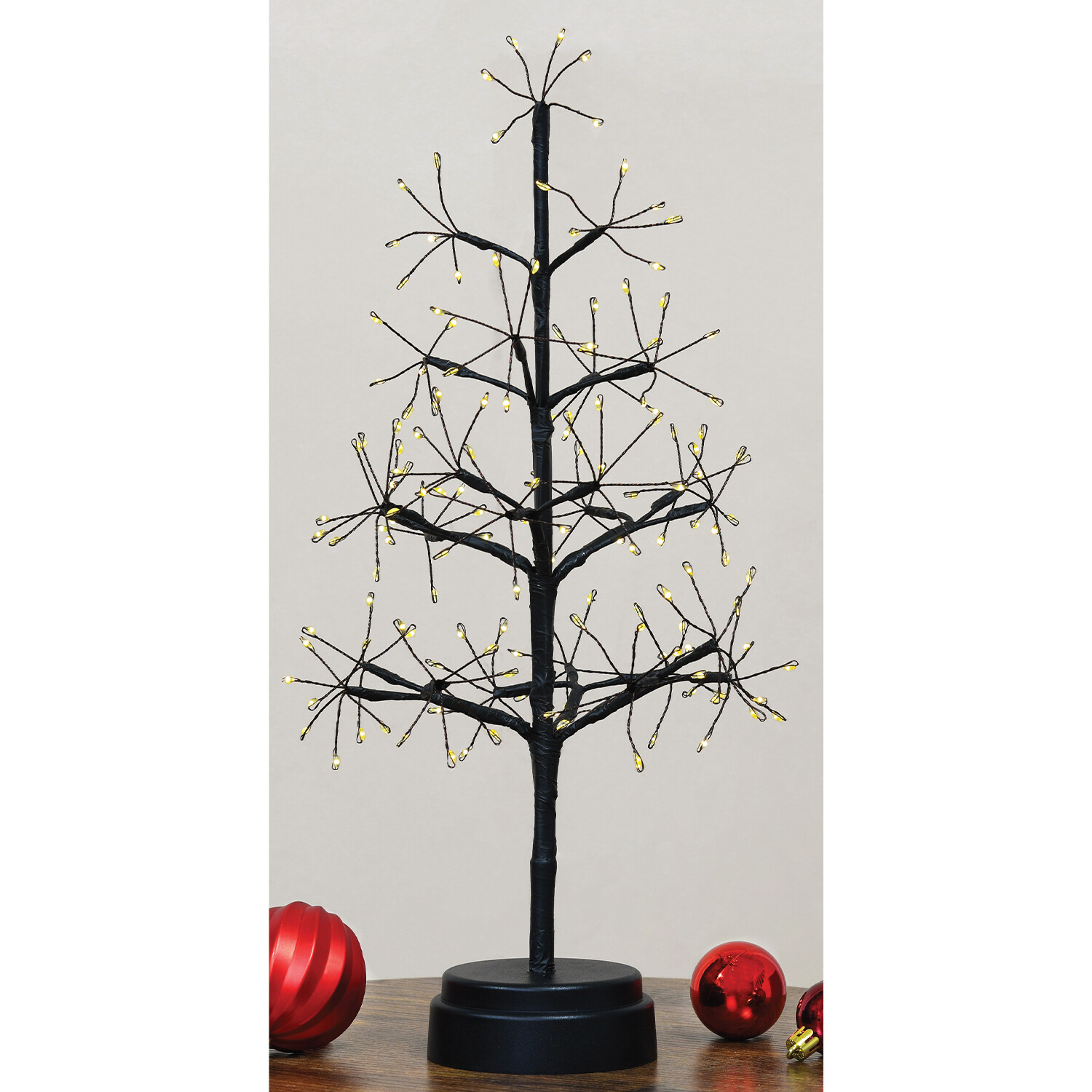 150 LED Warm White LED Tree - Black Image 6