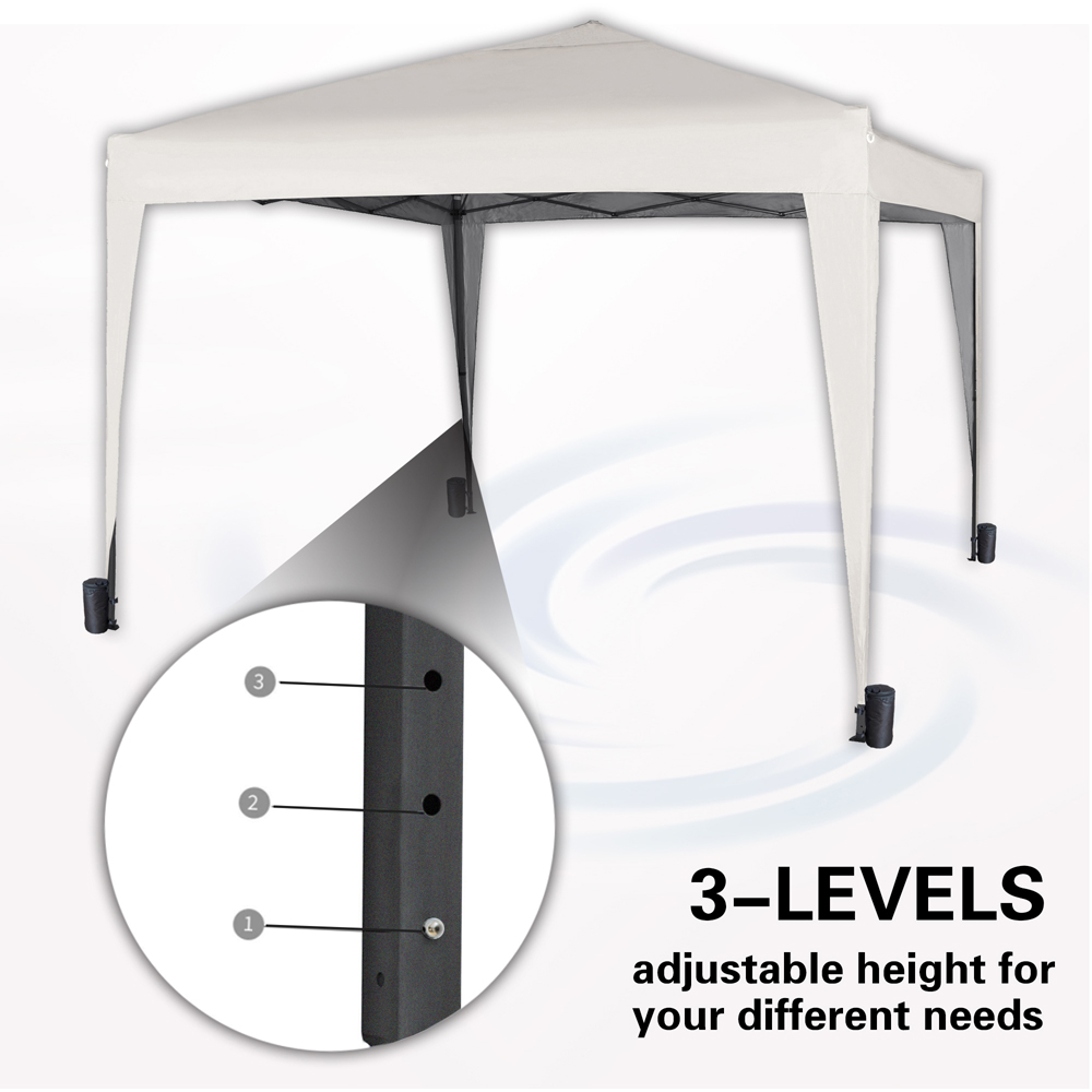White Pop Up Outdoor Gazebo 3 x 3m Image 7