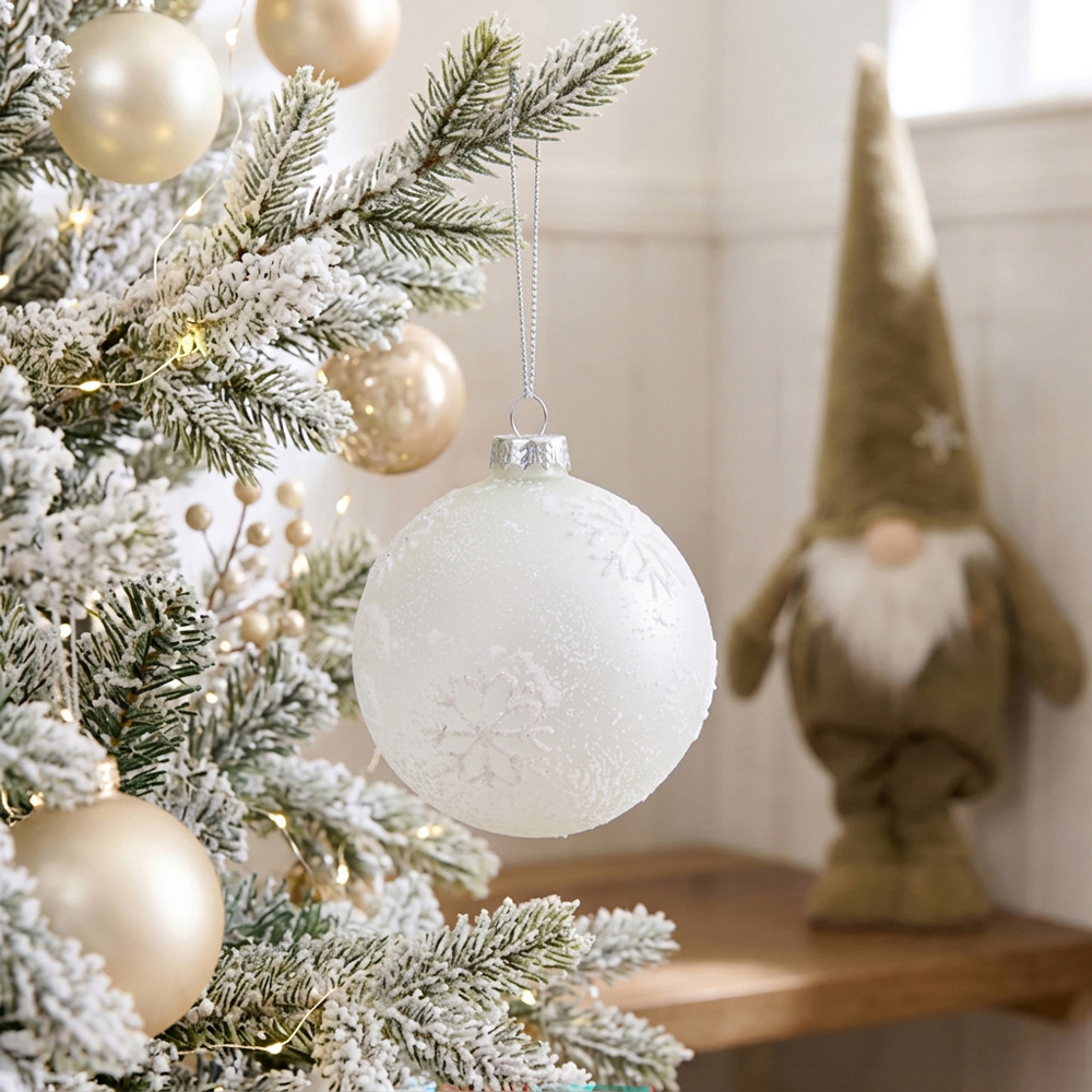 Frosted Winter Bauble Image 2