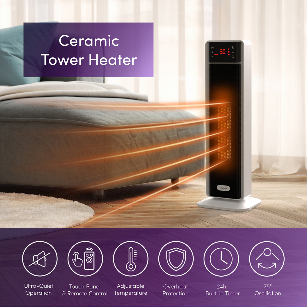 Emperial Tower Fan Heater with Remote Control 2000W Image 8