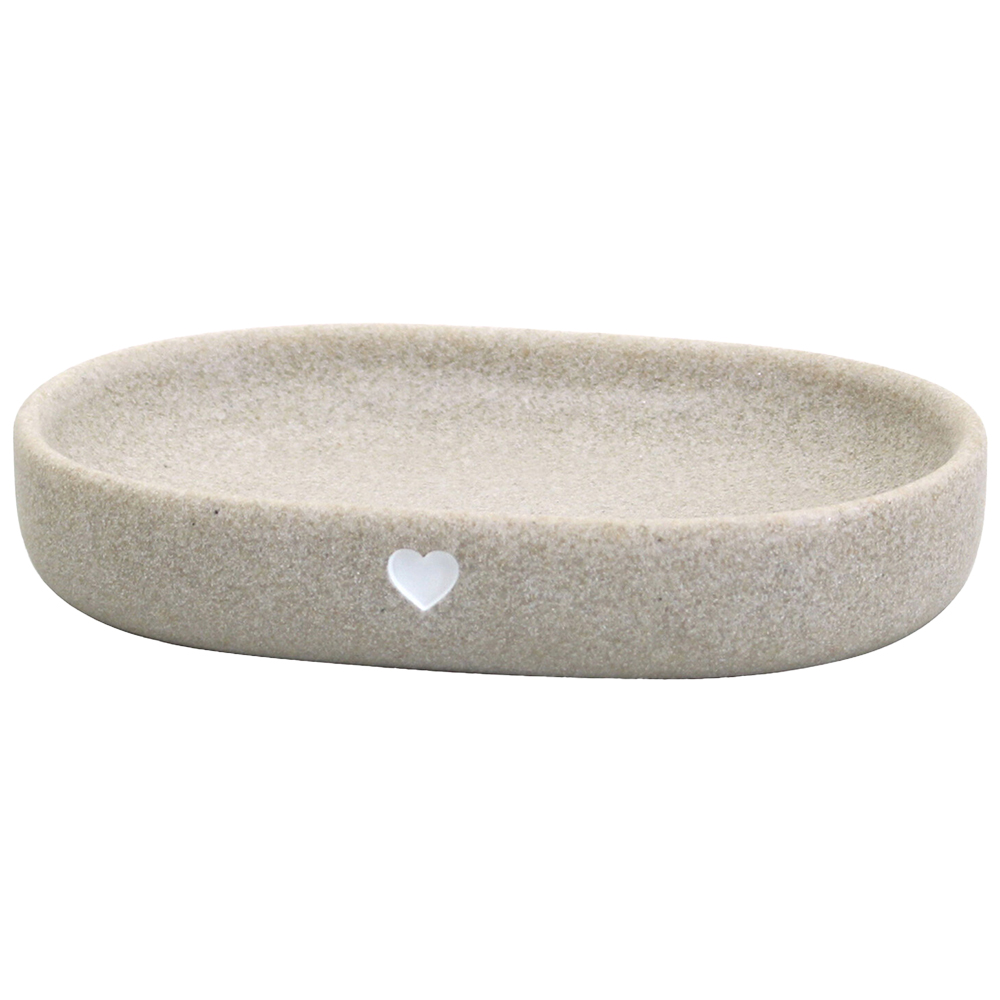 Stone Heart Soap Dish - Stone Image