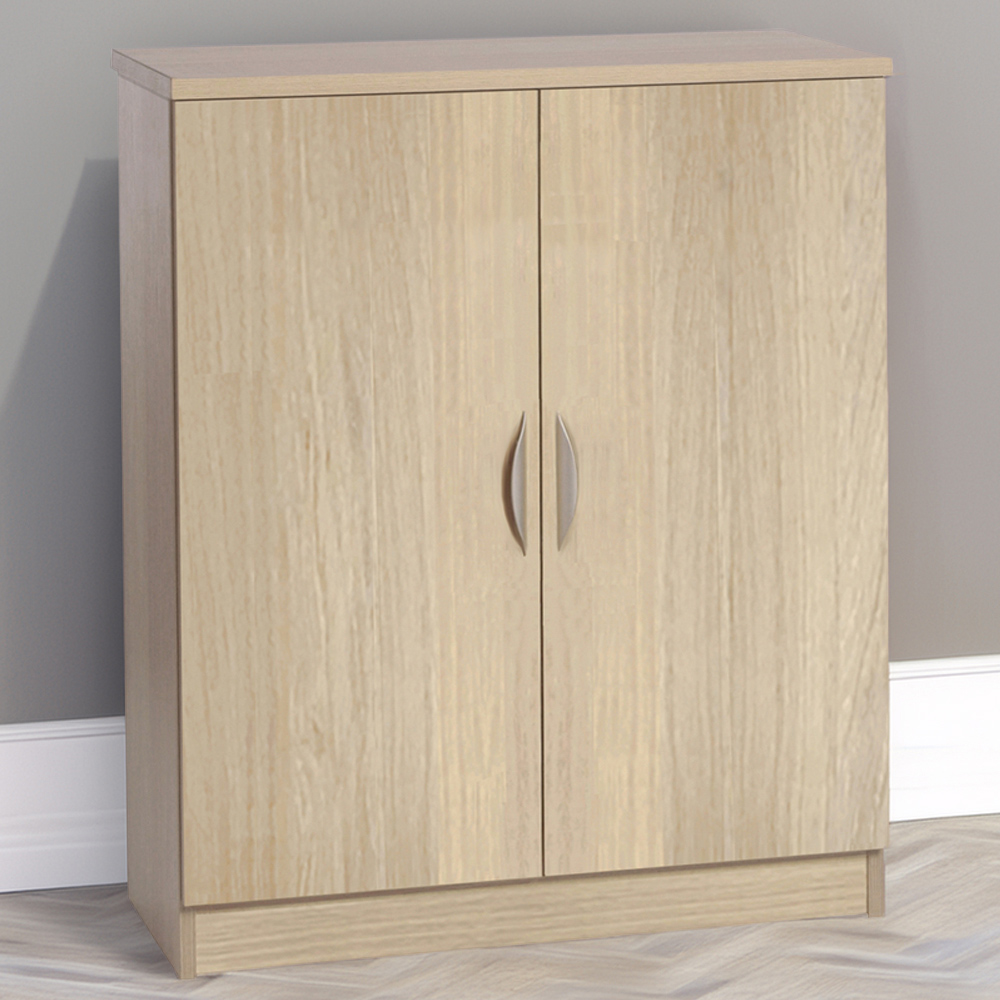 R White Cabinets 2 Door Sandstone Mid Height Cupboard Image 1