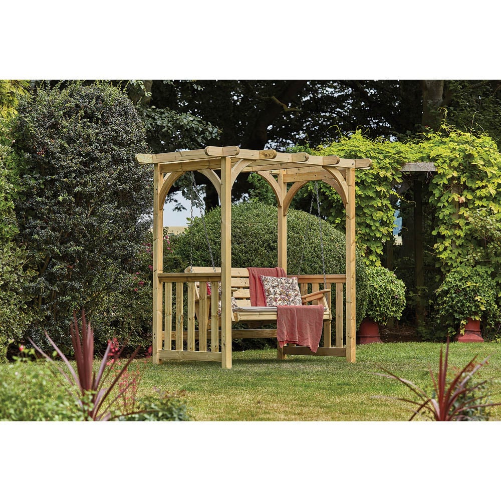 Woodshaw Appleton 2 Seater 7 x 4.5ft Swing Arbour Image 3