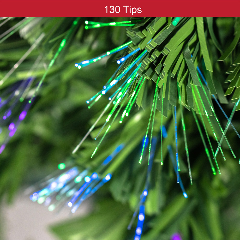 The Christmas Workshop Green Fibre Optic Christmas Tree 5ft Image 4