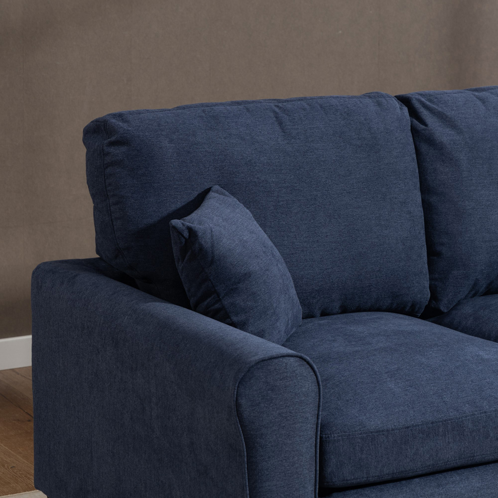 Artemis Home Lewiston 2 Seater Denim Fabric Sofa Bed Image 2