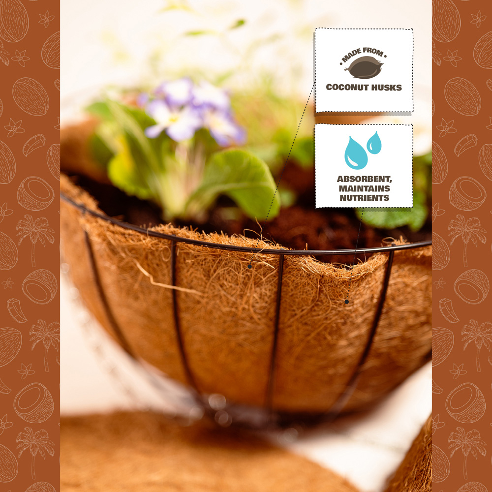 Coco & Coir Coco Basket Liner 55cm Image 4