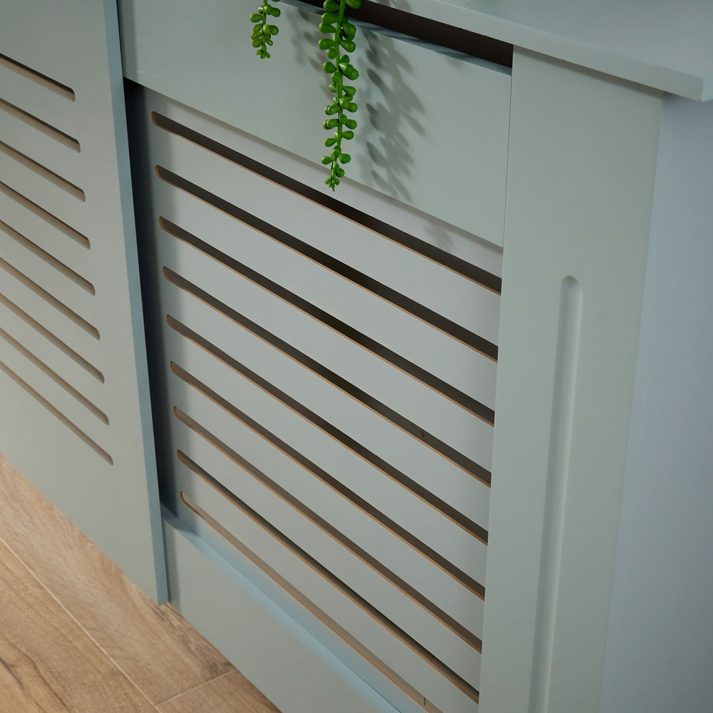 Home Source York Grey Radiator Cover Extendable Image 5