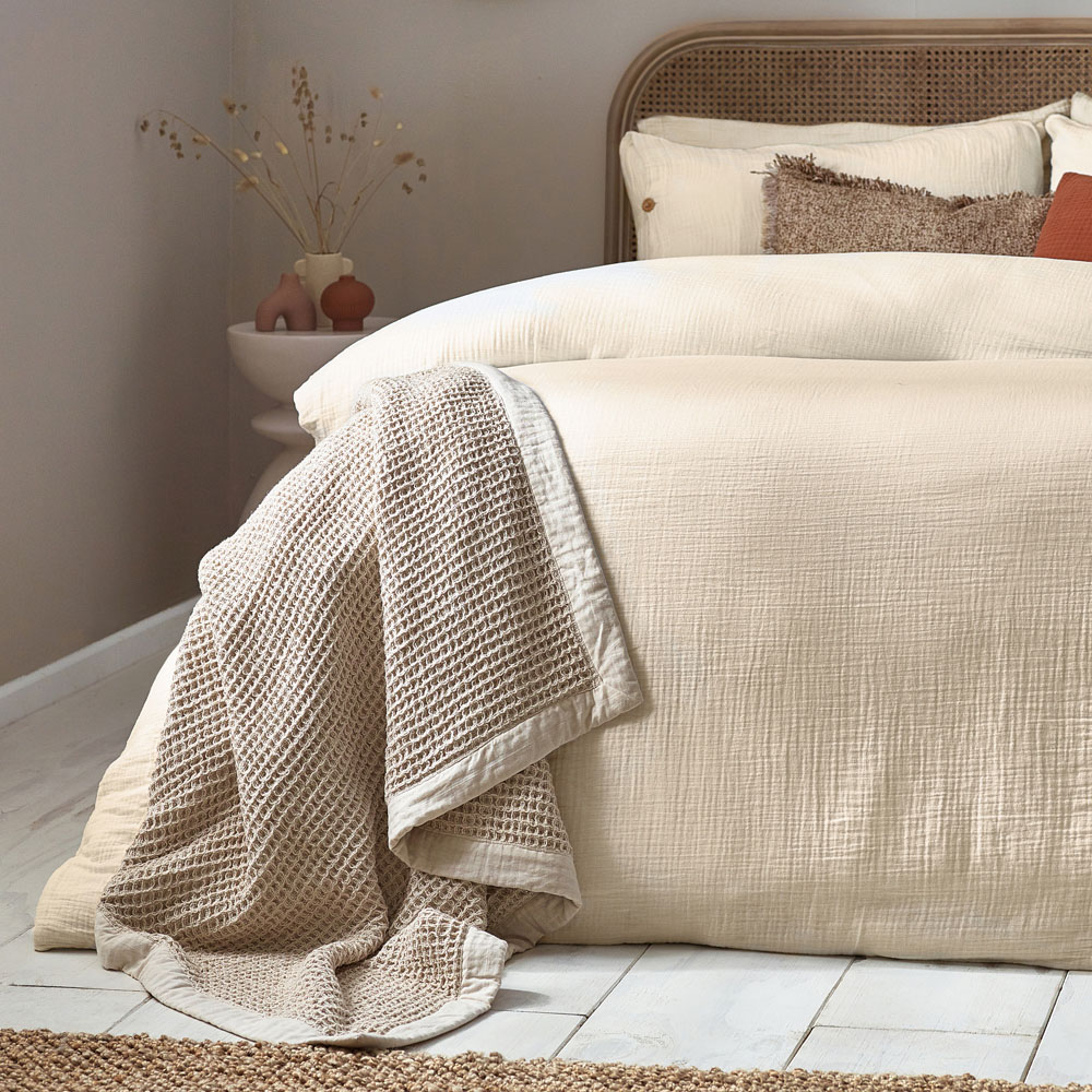 Yard Lark Single White Muslin Cotton Duvet Set Image 4
