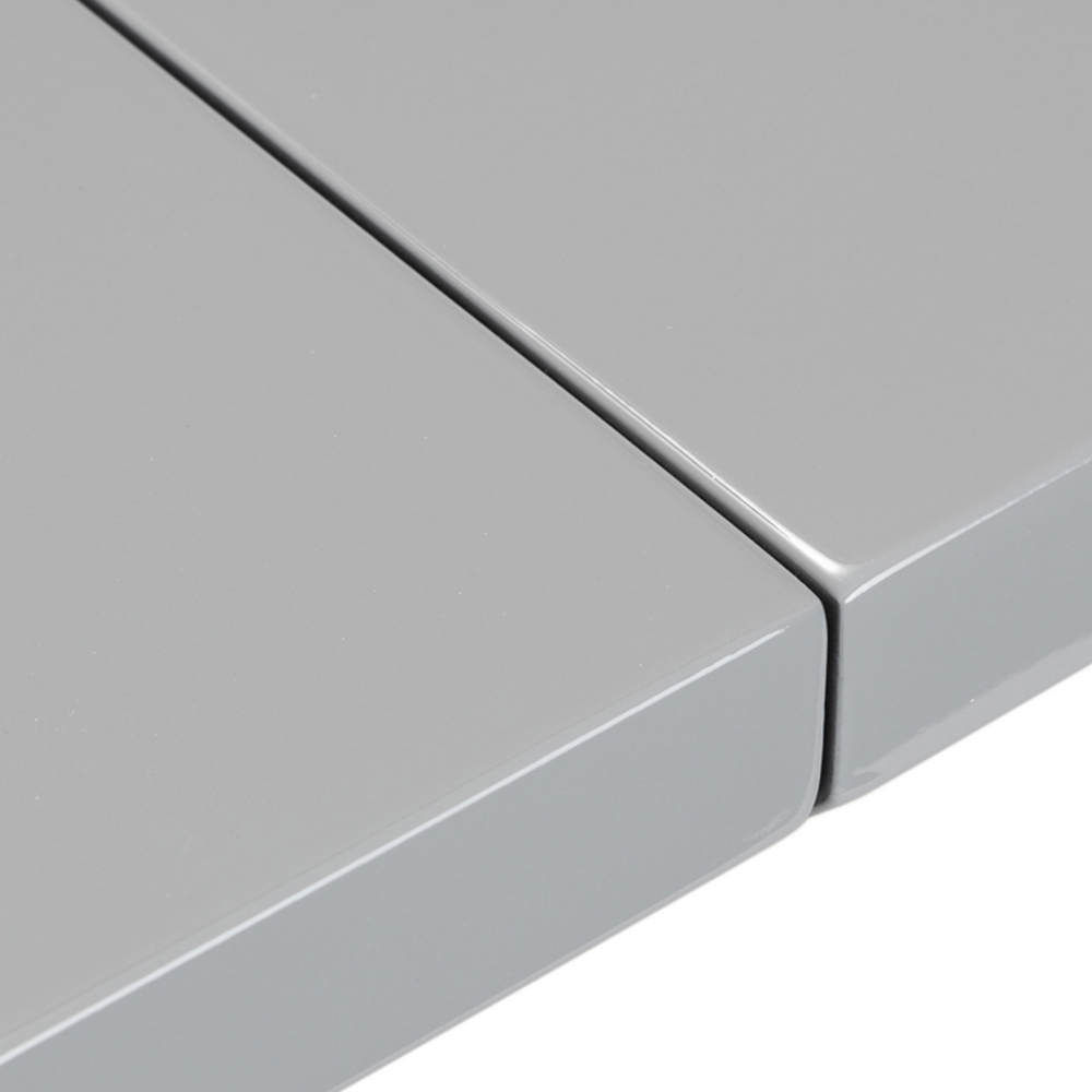 Julian Bowen Como 4 Seater Grey High Gloss Table Set Image 7