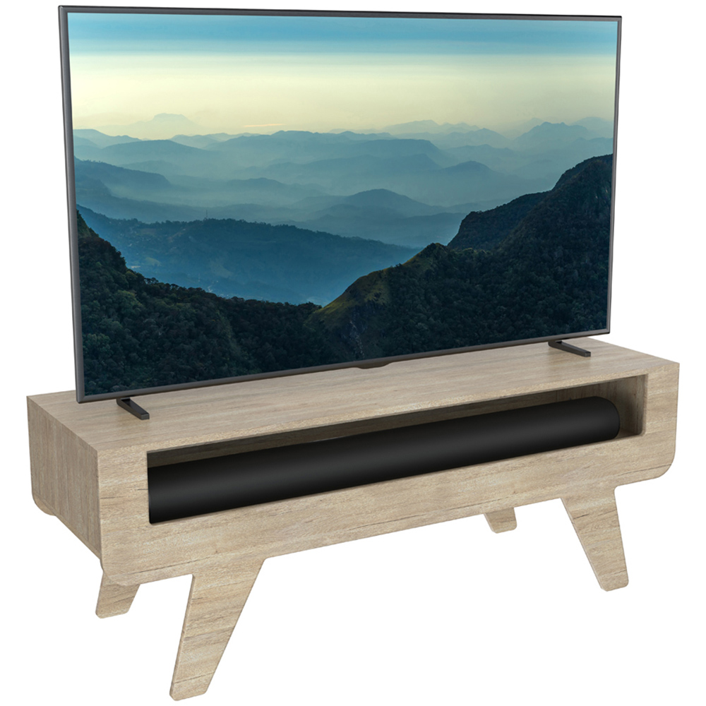 AVF Horton Whitewashed Oak Tapered Leg TV Unit Image 3