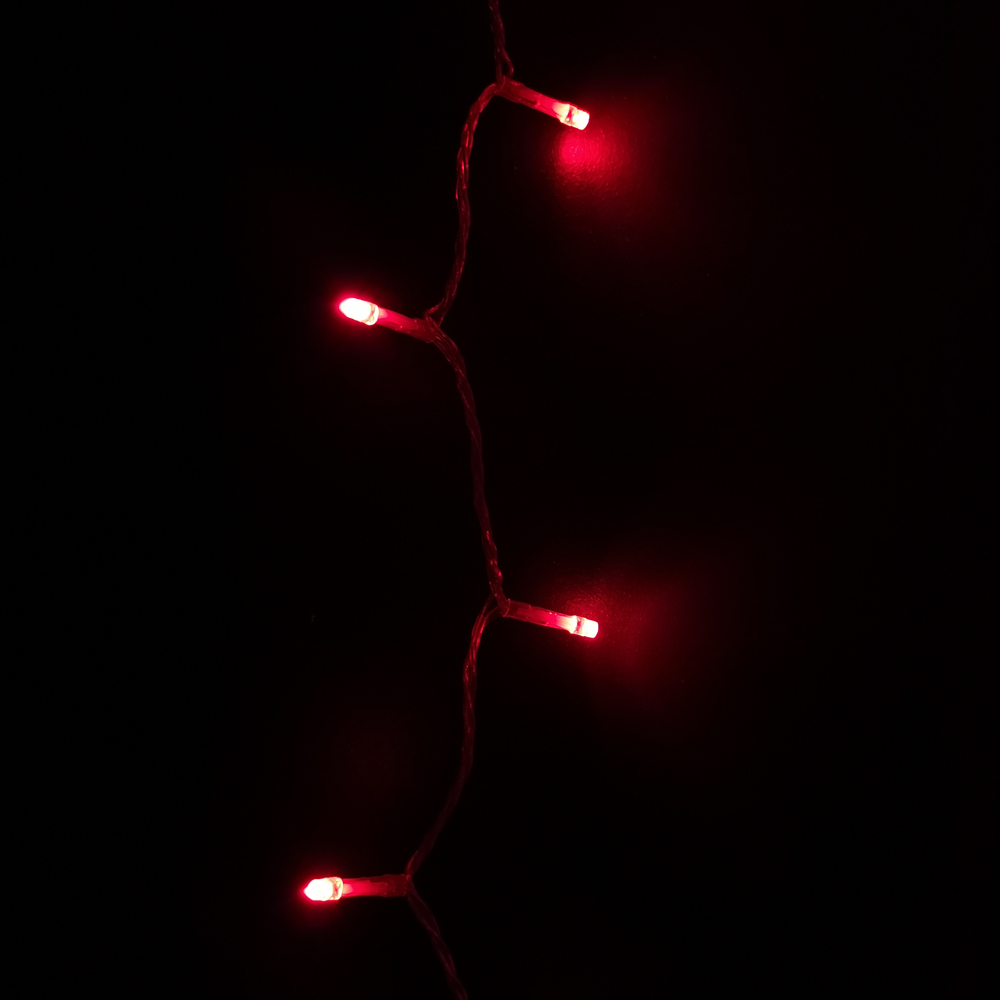 Samuel Alexander SupaBrights 200 Red LED Clear Cable Christmas String Lights 16m Image 3