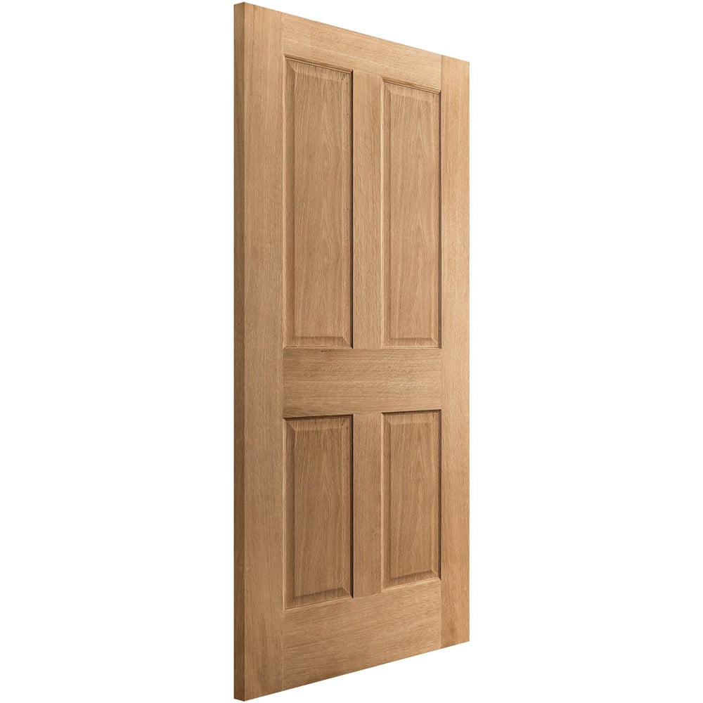 Victorian Traditional Oak Veneer 4 Panel Internal Door 2040 x 726 x 40mm Image 3