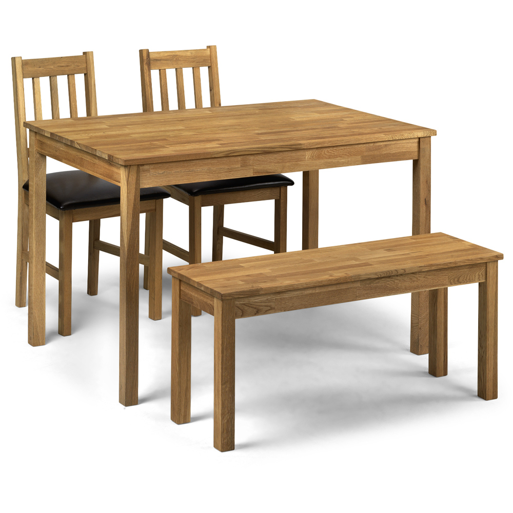 Julian Bowen Coxmoor 4 Seater Rectangular Dining Table Oak Image 3