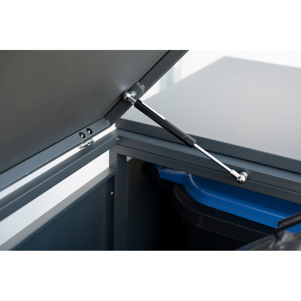 Trimetals 240L Anthracite Double Wheelie Bin Shed   Image 6