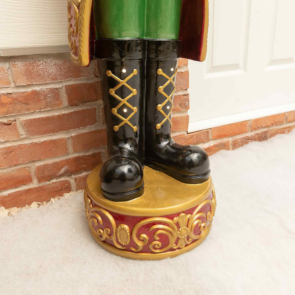 The Christmas Centre Red and Gold LED Lights Traditional Nutcracker King 5.5ft Image 7