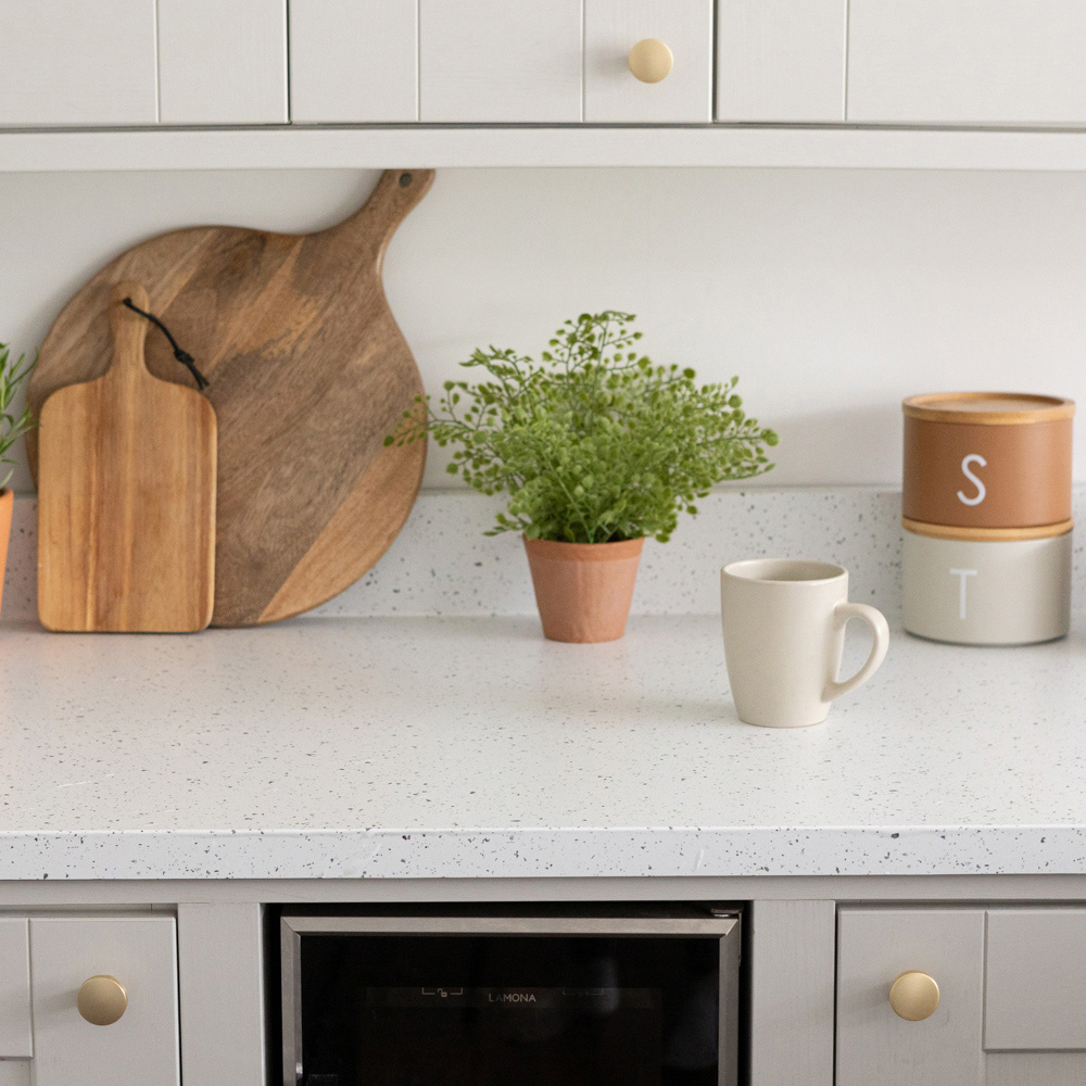 d-c-fix White Granite Quartz Matt Self-Adhesive Plastic Vinyl Wrap Film 67.5cm x 2m 5 Pack Image 5