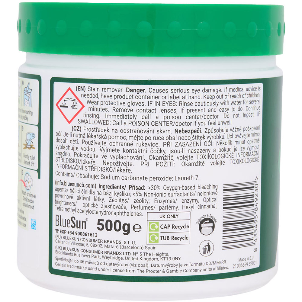 Ariel Stain Remover Powder for Whites Image 2